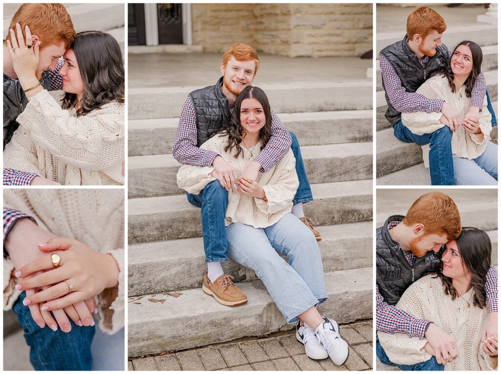 Winter Engagement Session | The Mitchell House in Lebanon, TN