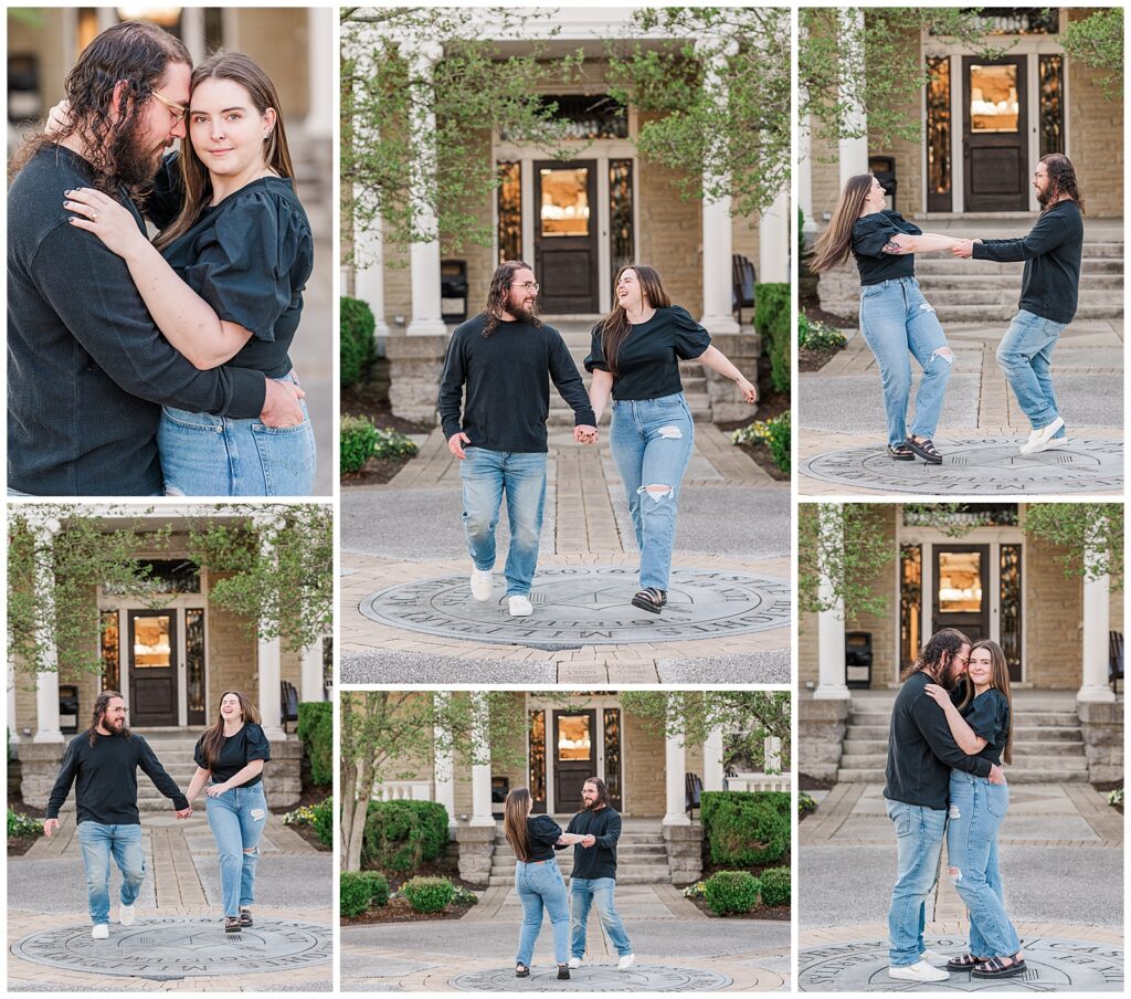 Spring engagement session at The Mitchell House