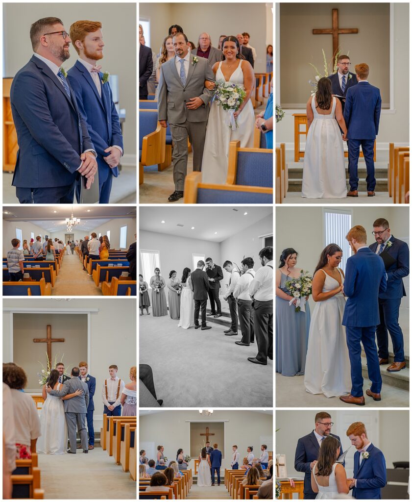 Summer Church wedding | ceremony photos