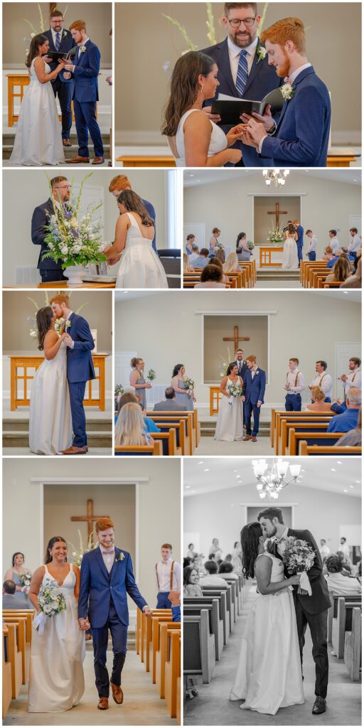 Summer Church wedding | ceremony photos