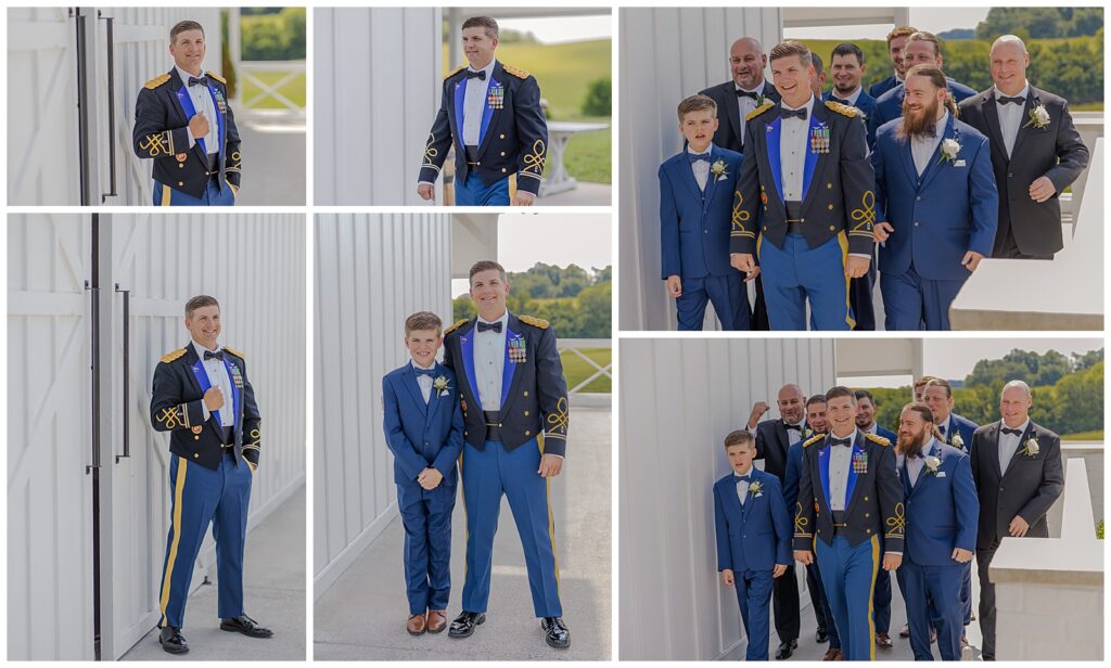 Summer Wedding at The White Dove Barn | Groomsmen Photos