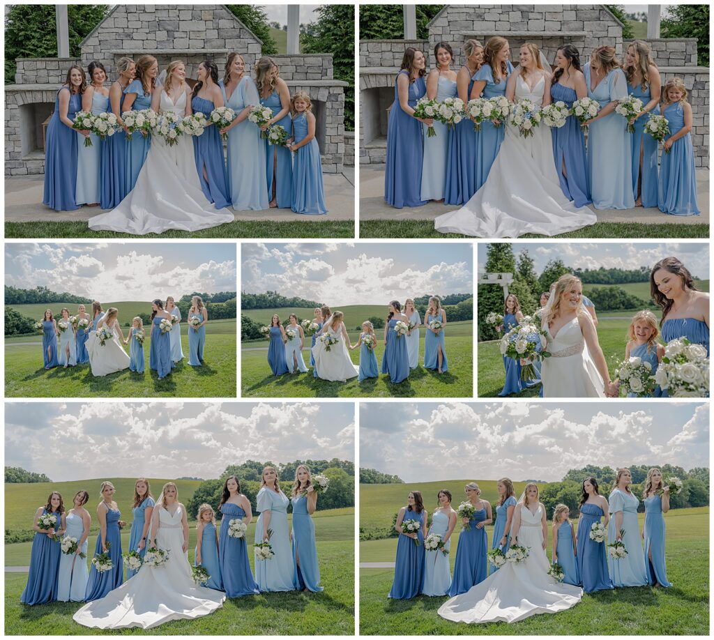 Summer Wedding at The White Dove Barn | Bridesmaids Photos