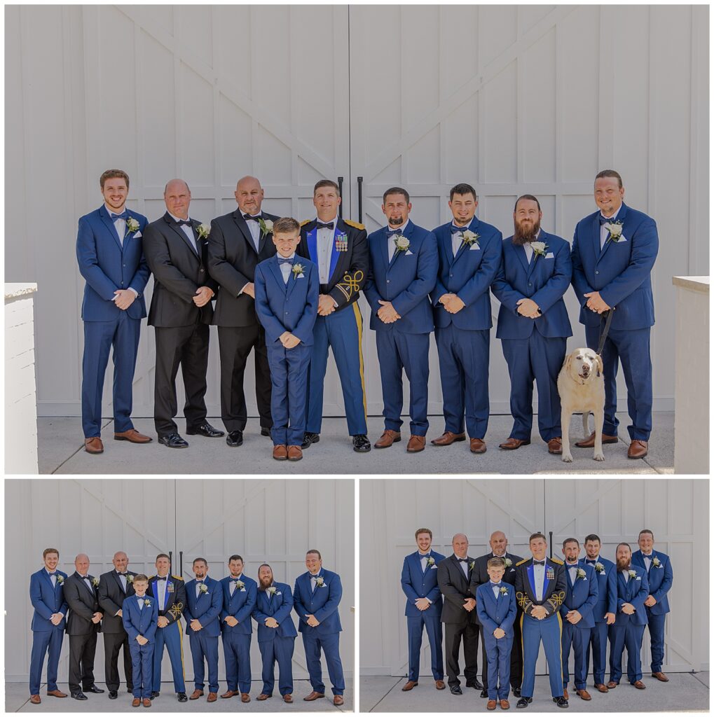 Summer Wedding at The White Dove Barn | Groomsmen Photos