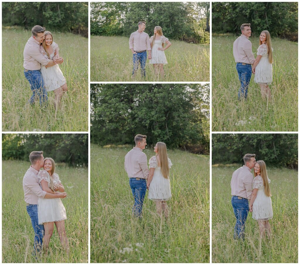 Engagement session at Gravel Road Traditions and Iriswoods | 