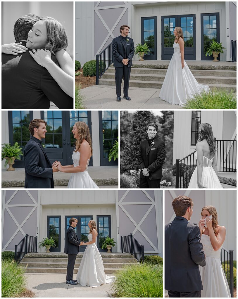 Madison and Eli's summer wedding at The Venue at Birchwood | first look