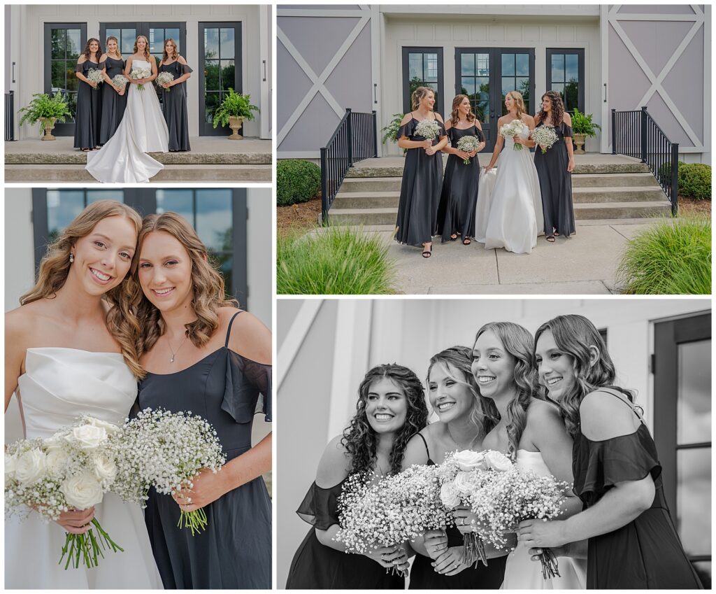 Madison and Eli's summer wedding at The Venue at Birchwood | bridal party photos