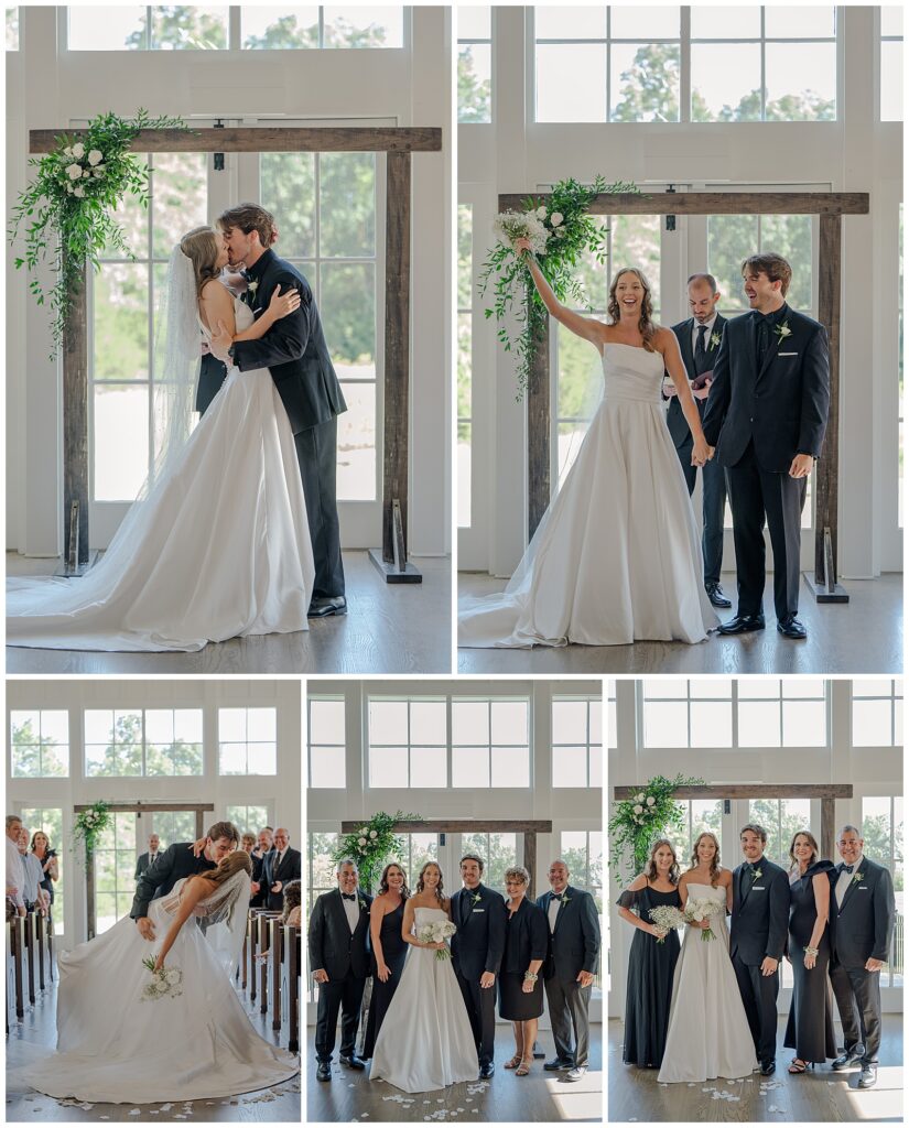 Madison and Eli's summer wedding at The Venue at Birchwood | ceremony photos