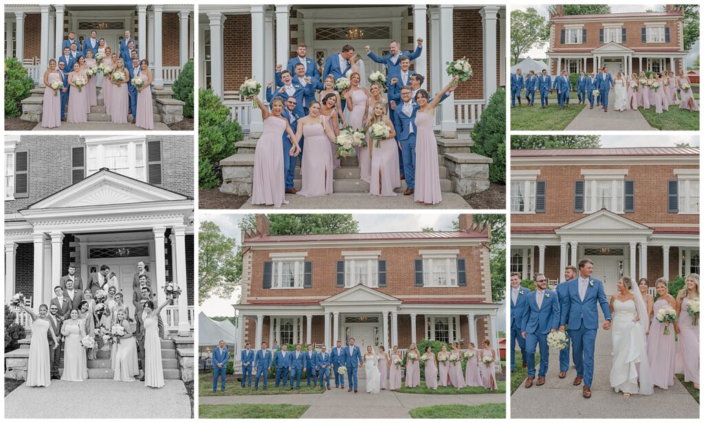 Summer Wedding at Ravenswood Mansion | Brentwood, TN | bridal party photos