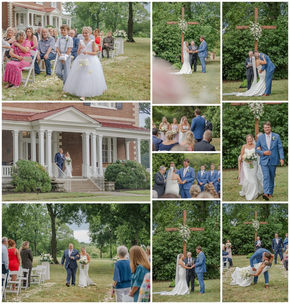 Summer Wedding at Ravenswood Mansion | Brentwood, TN | ceremony photos