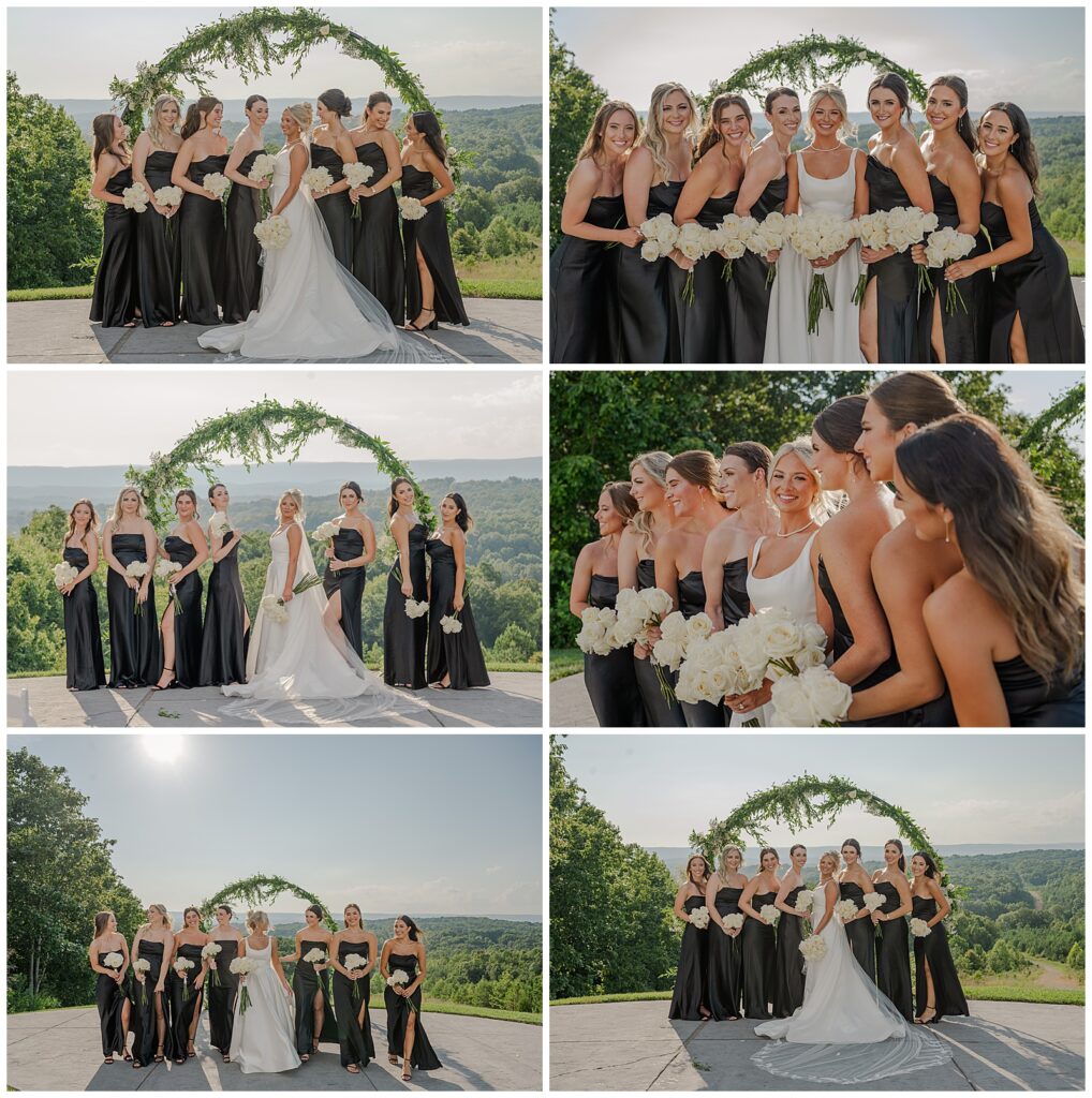 Photography by Michelle | Elegant Summer wedding | Howe Farms | The Pavilion | Bridal Party portraits