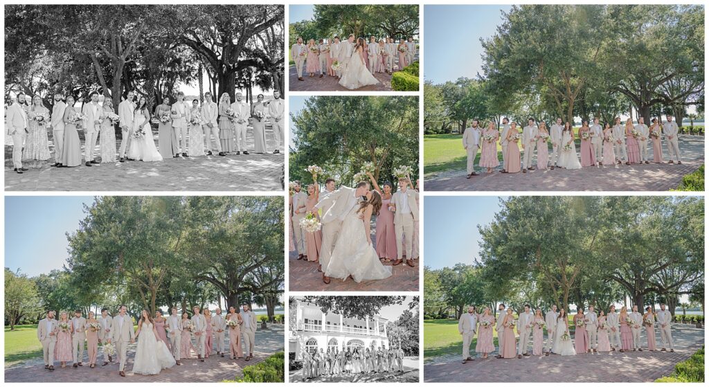 Destination wedding in Charleston, SC | The River House at Lowdnes Grove | Bridal Party Portraits