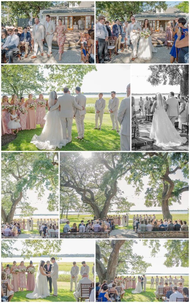 Destination wedding in Charleston, SC | The River House at Lowdnes Grove | Ceremony Photos