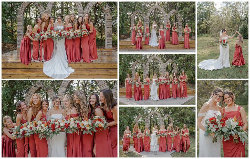 Grace Valley Farms Fall wedding | Photography by Michelle | Bridal party portraits