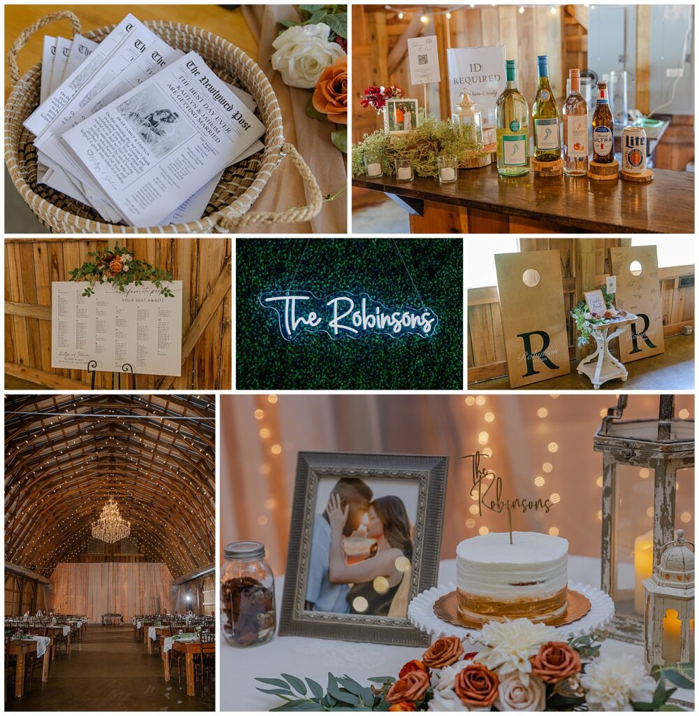 Grace Valley Farms Fall wedding | Photography by Michelle | Reception photos