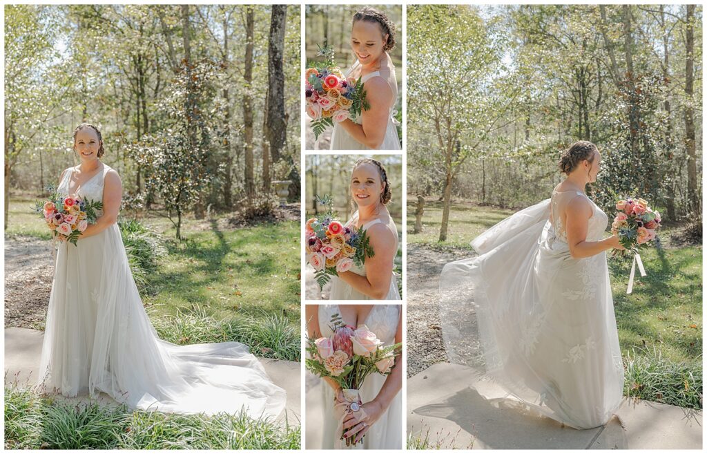 Fall wedding at The Farm at Fiery Gizzard | Photography by Michelle | Bride and Groom portraits