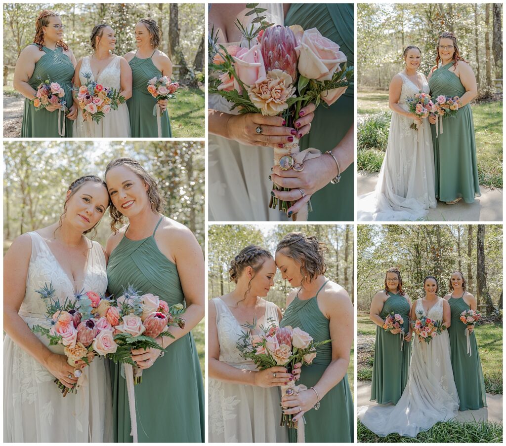 Fall wedding at The Farm at Fiery Gizzard | Photography by Michelle | Bridal party portraits