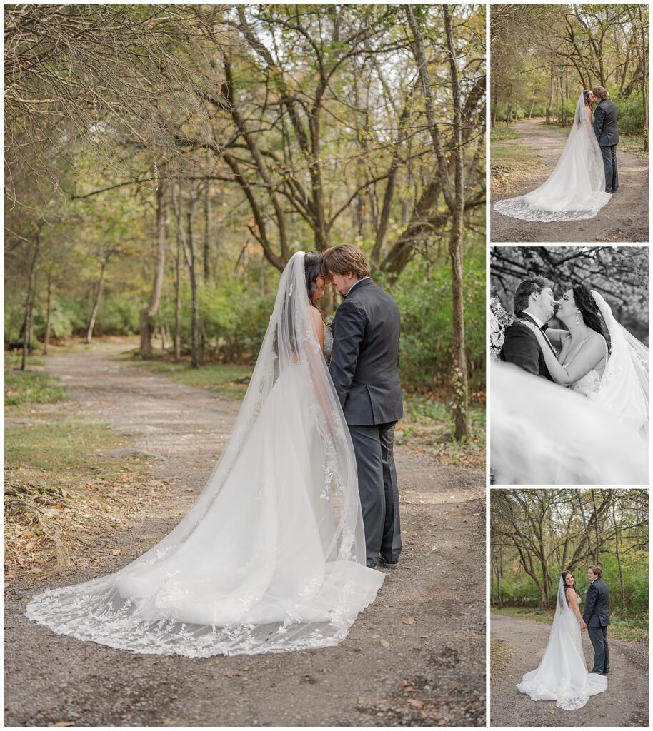 Fall wedding at The Wedding Woods | Photography by Michelle | bride and groom portraits