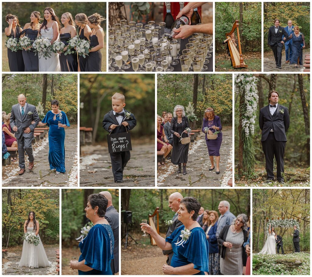 Fall wedding at The Wedding Woods | Photography by Michelle | ceremony photos