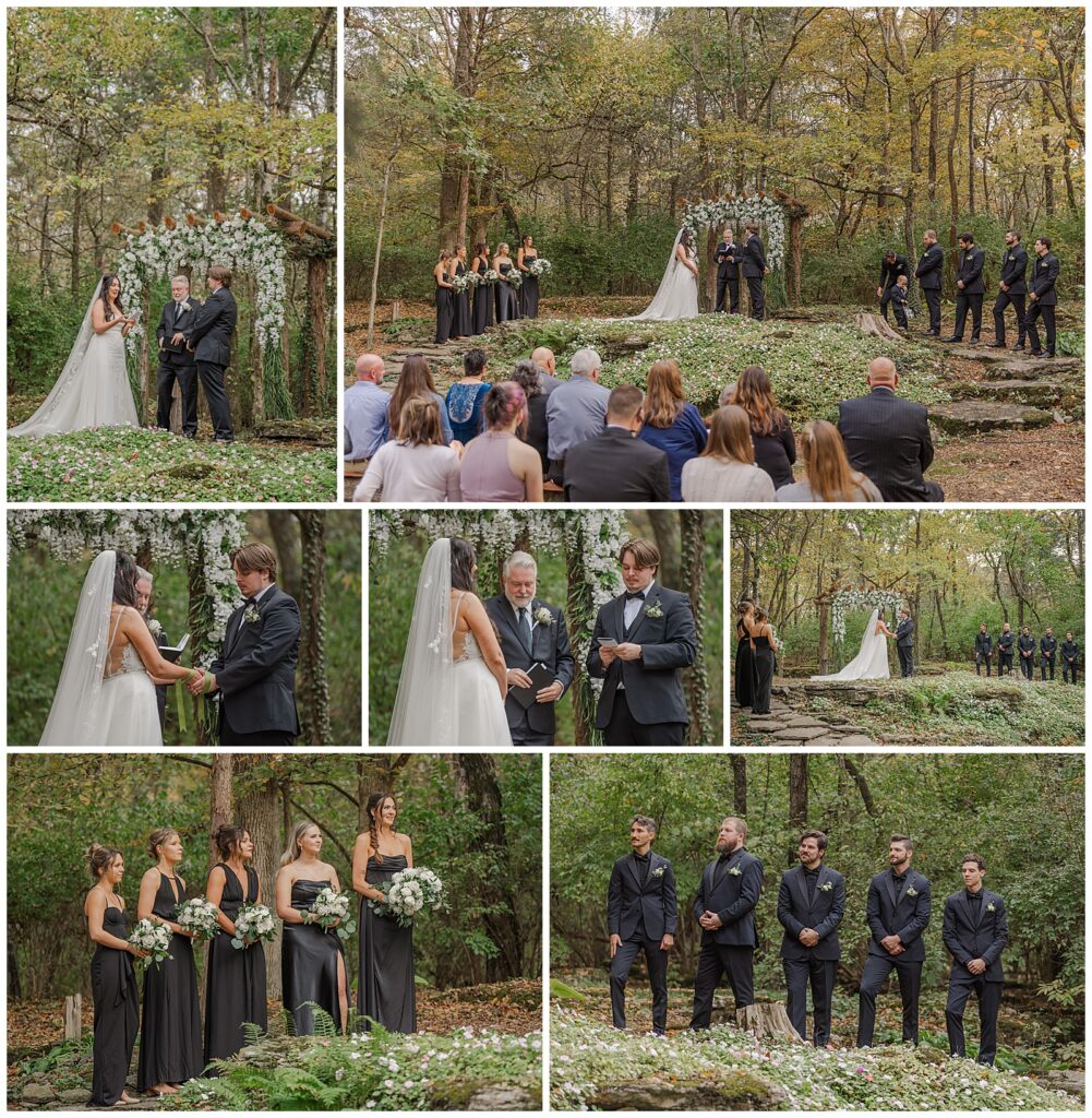 Fall wedding at The Wedding Woods | Photography by Michelle | ceremony photos