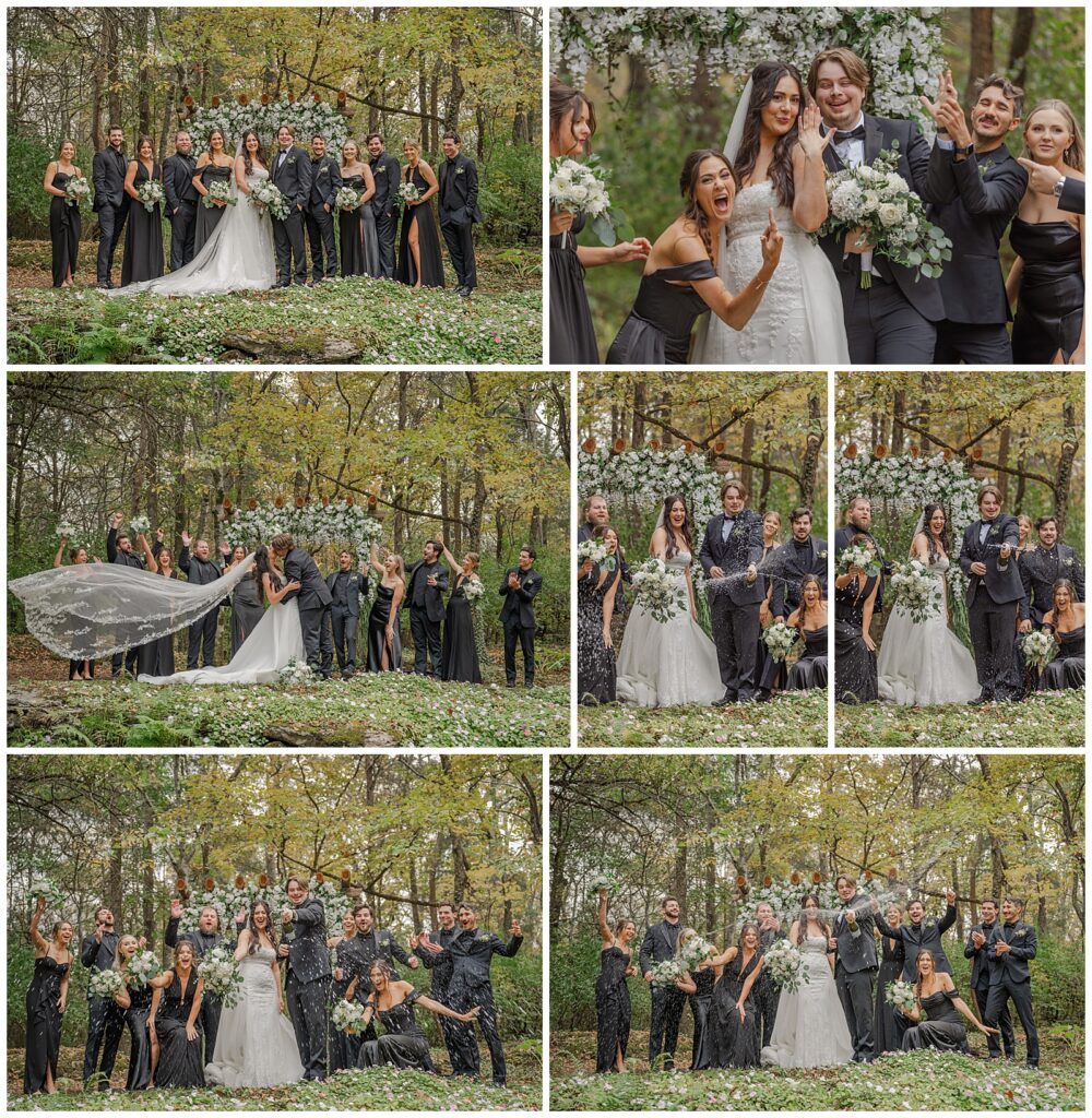 Fall wedding at The Wedding Woods | Photography by Michelle | bridal party photos