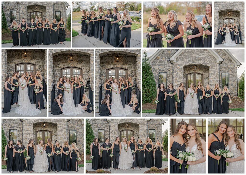 Fall wedding | The Venue at Birchwood | Photography by Michelle | First look with bridesmaids