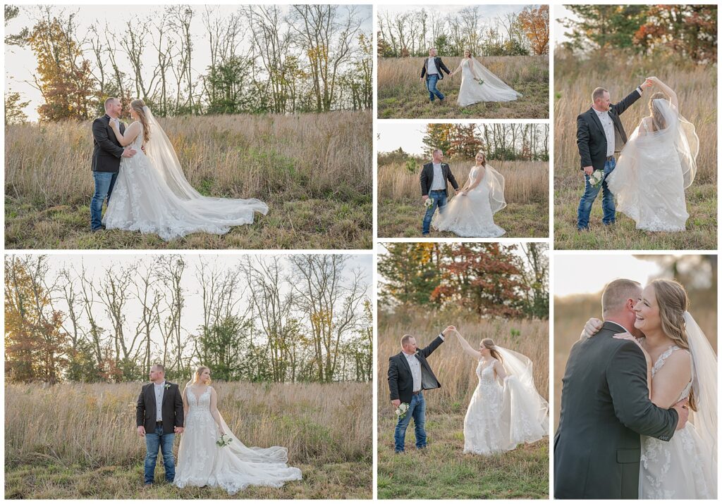 Fall wedding | The Venue at Birchwood | Photography by Michelle | Bride and Groom portraits