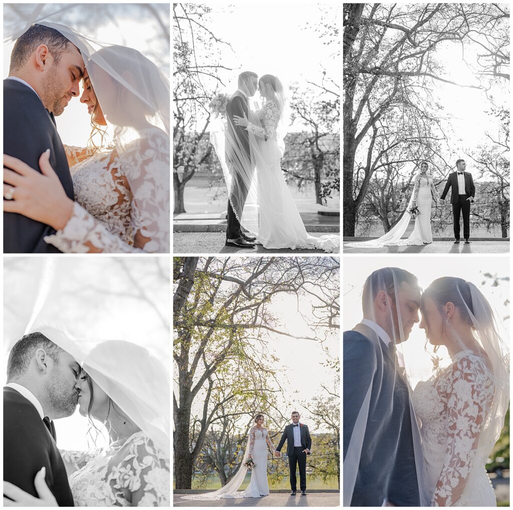 Elegant wedding at The Bell Tower | Nashville, TN | Portraits at the church