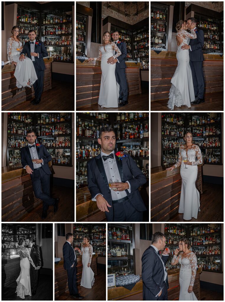 Elegant wedding at The Bell Tower | Nashville, TN | Couples Portraits in the Whiskey Room