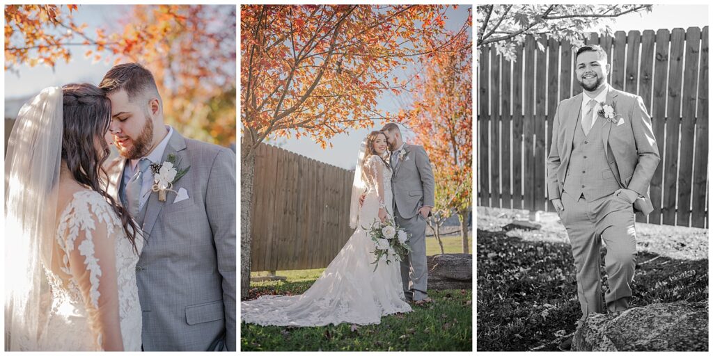 Fall wedding at Twisted Cedar Farms | Lebanon, TN | Photography by Michelle | Bride and Groom portraits