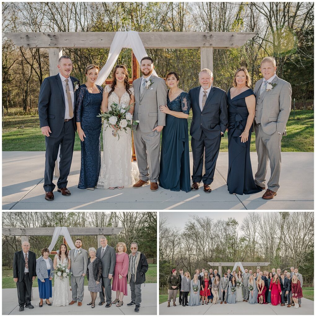 Fall wedding at Twisted Cedar Farms | Lebanon, TN | Photography by Michelle | Family formal photos