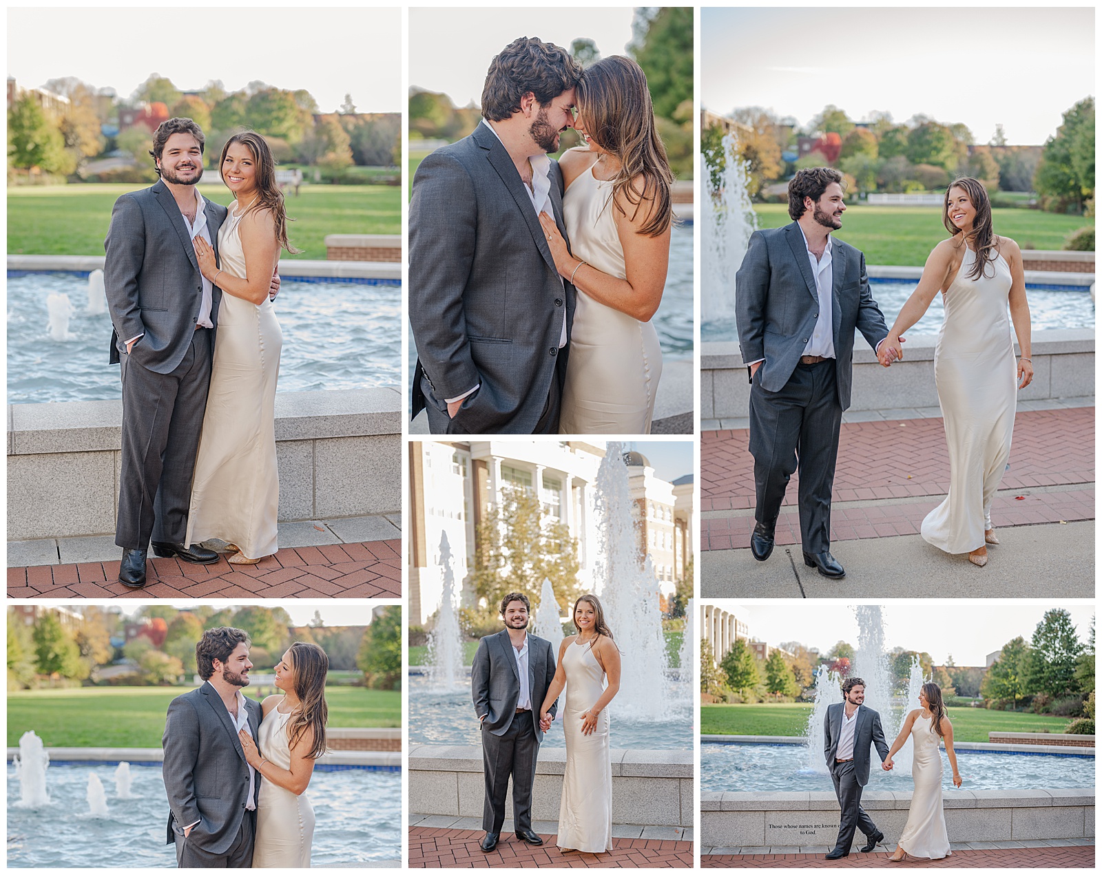 Romantic Downtown Nashville Fall Engagement session