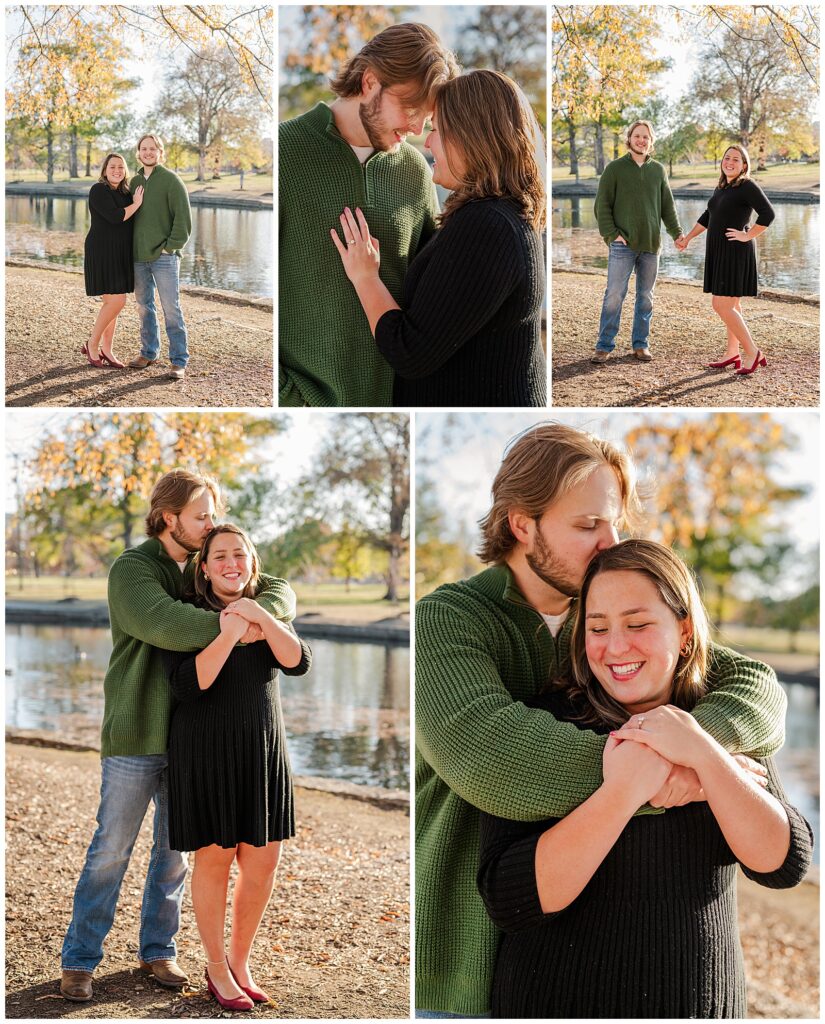 Winter Engagement session at Centennial Park | Nashville, TN 