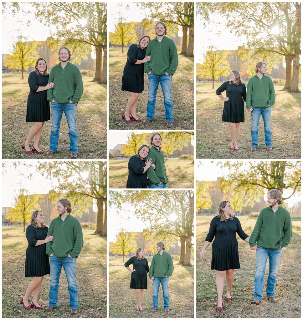 Winter Engagement session at Centennial Park | Nashville, TN 