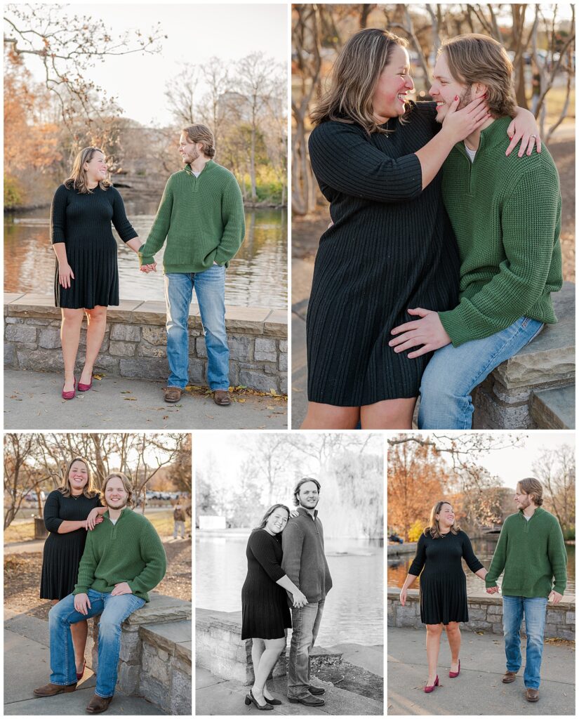 Winter Engagement session at Centennial Park | Nashville, TN 