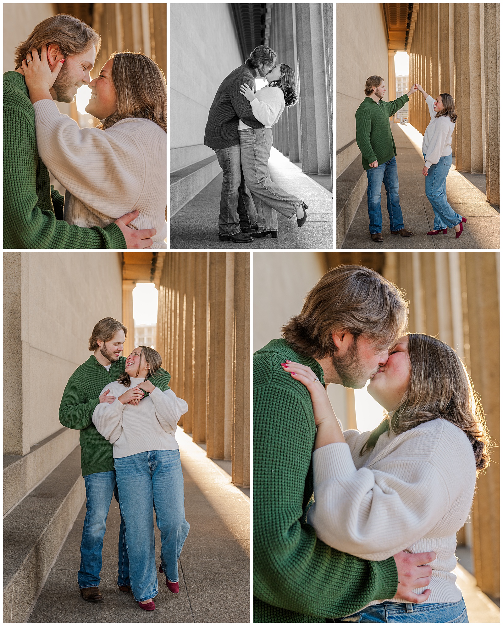 Winter Engagement session | Downtown Nashville | Photography by Michelle