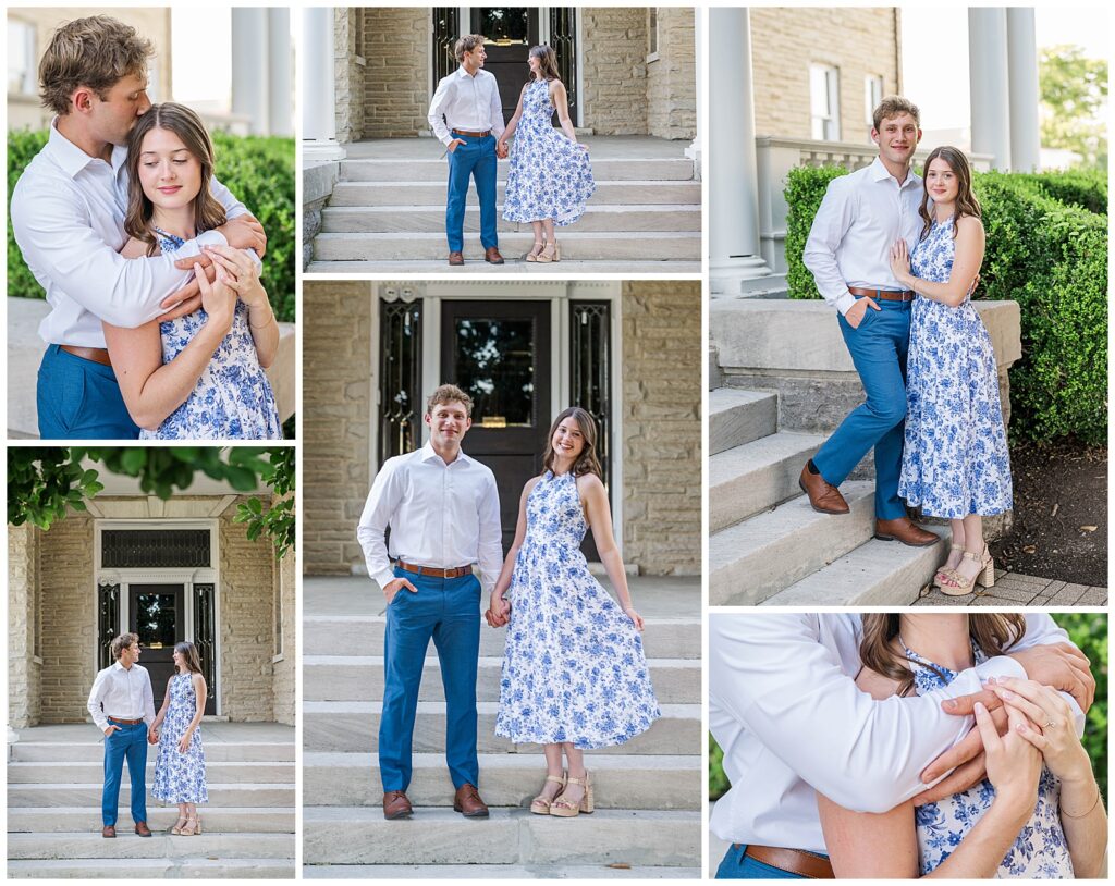 Summer engagement session photos | The Mitchell House | Lebanon, TN