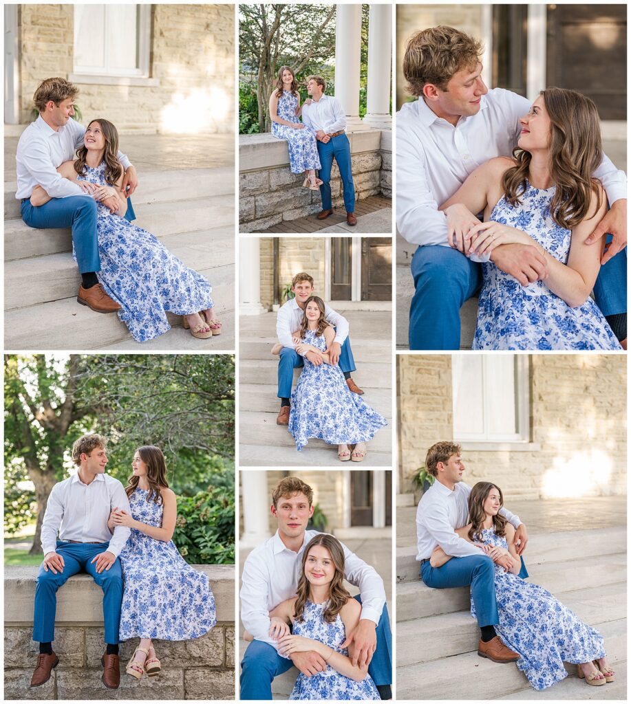 Summer engagement session photos | The Mitchell House | Lebanon, TN