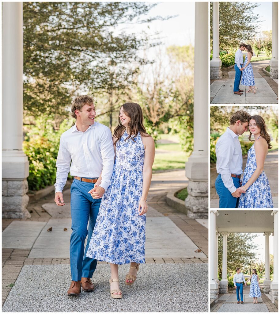 Summer engagement session photos | The Mitchell House | Lebanon, TN