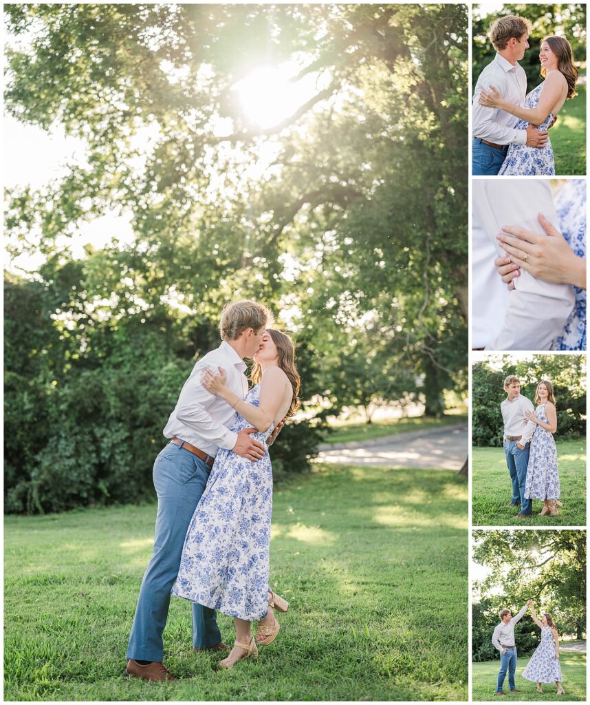 Summer engagement session photos | The Mitchell House | Lebanon, TN