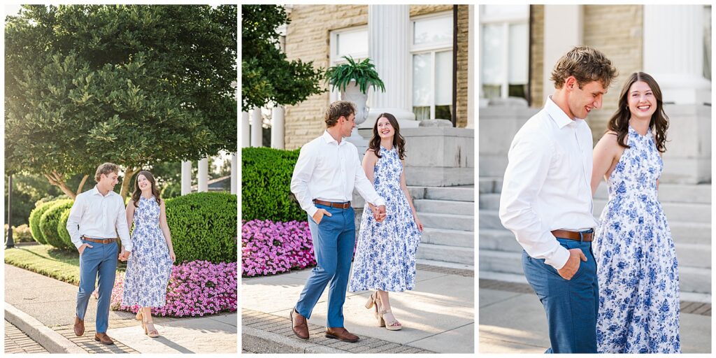 Summer engagement session photos | The Mitchell House | Lebanon, TN